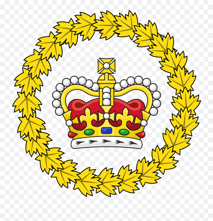 St Edwards Crown With Maple Leaves - National Emblem Of Canada Emoji,Queen Crown Emoji