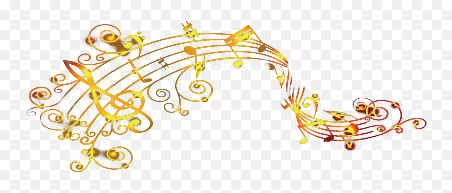 Music Emoji Png - Gold Music Notes Transparent,Notes Emoji