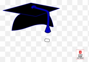 Graduation Cap And Tassel Clipart - Blue Emoji