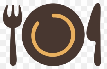 Fork And Knife W Plate - Crescent Emoji