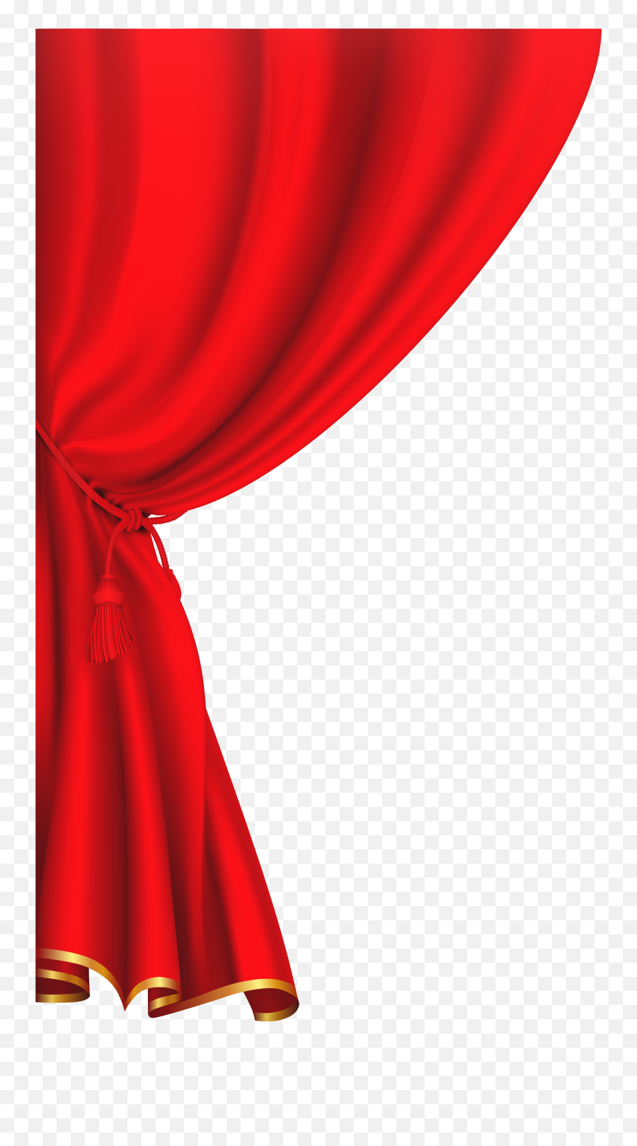 Red Curtain Clipart - Curtain Clipart Emoji,Emoji Curtains