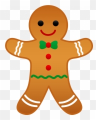 Facebook Clipart Free - Christmas Gingerbread Man Emoji