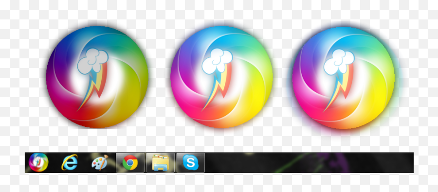 Rainbow Dash Start Button Orb - Visual Fan Art Mlp Forums Rainbow Windows Start Button Emoji,Orb Emoji