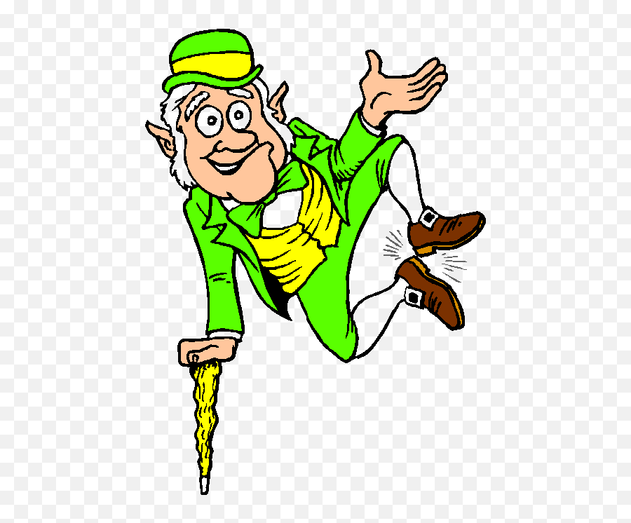 Leprechaun Clipart Gif - Leprechaun Reading A Book Emoji,Irish Dance Emoji
