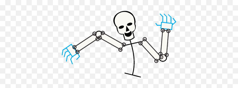 How To Draw A Skeleton Easy Drawing Guides - Skeleton Cartoon Transparent Background Emoji,Doot Emoji