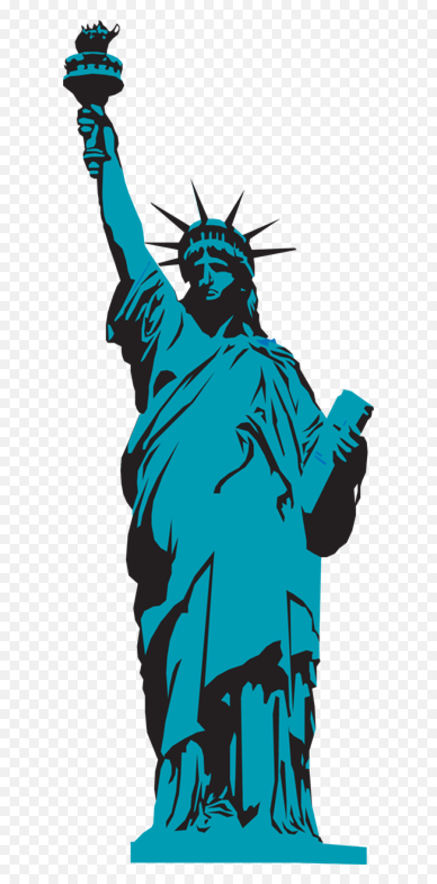 Statue Of Liberty Clipart Png - Statue Of Liberty Graphic Art Emoji,Liberty Emoji