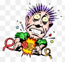 Electric clipart electrostatic force - Shock Funny Png Emoji
