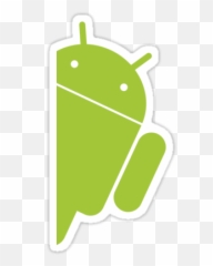 Android Peeking Sticker - Graphic Design Emoji,Peeking Emoji