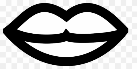 Lips Kiss Kissing - Gambar Kartun Mulut Hitam Putih Emoji,Kissing Face Emoji