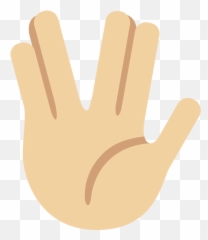 Twemoji2 1f596 - Vulcan Salute Emoji