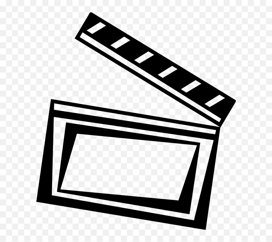 Download Hd Clapperboard Movie Slate - Movie Camera Clipart Emoji,Clapper Board Emoji