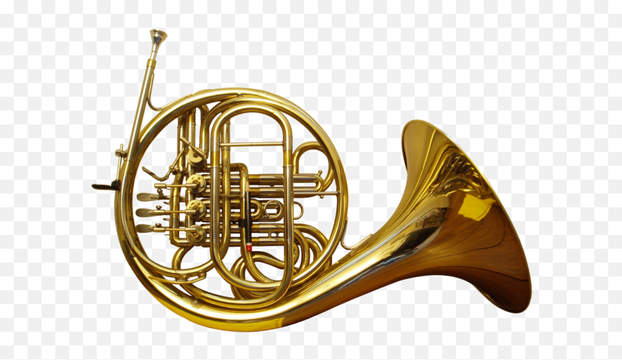 French Horn Back - Brass Instruments French Horn Emoji,French Horn Emoji
