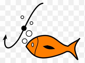 Fish Fishing Hook - Hooking A Cartoon Emoji