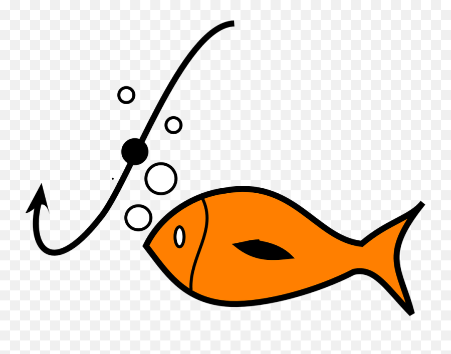 Fish Fishing Hook - Hooking A Fish Cartoon Emoji,Fish Hook Emoji