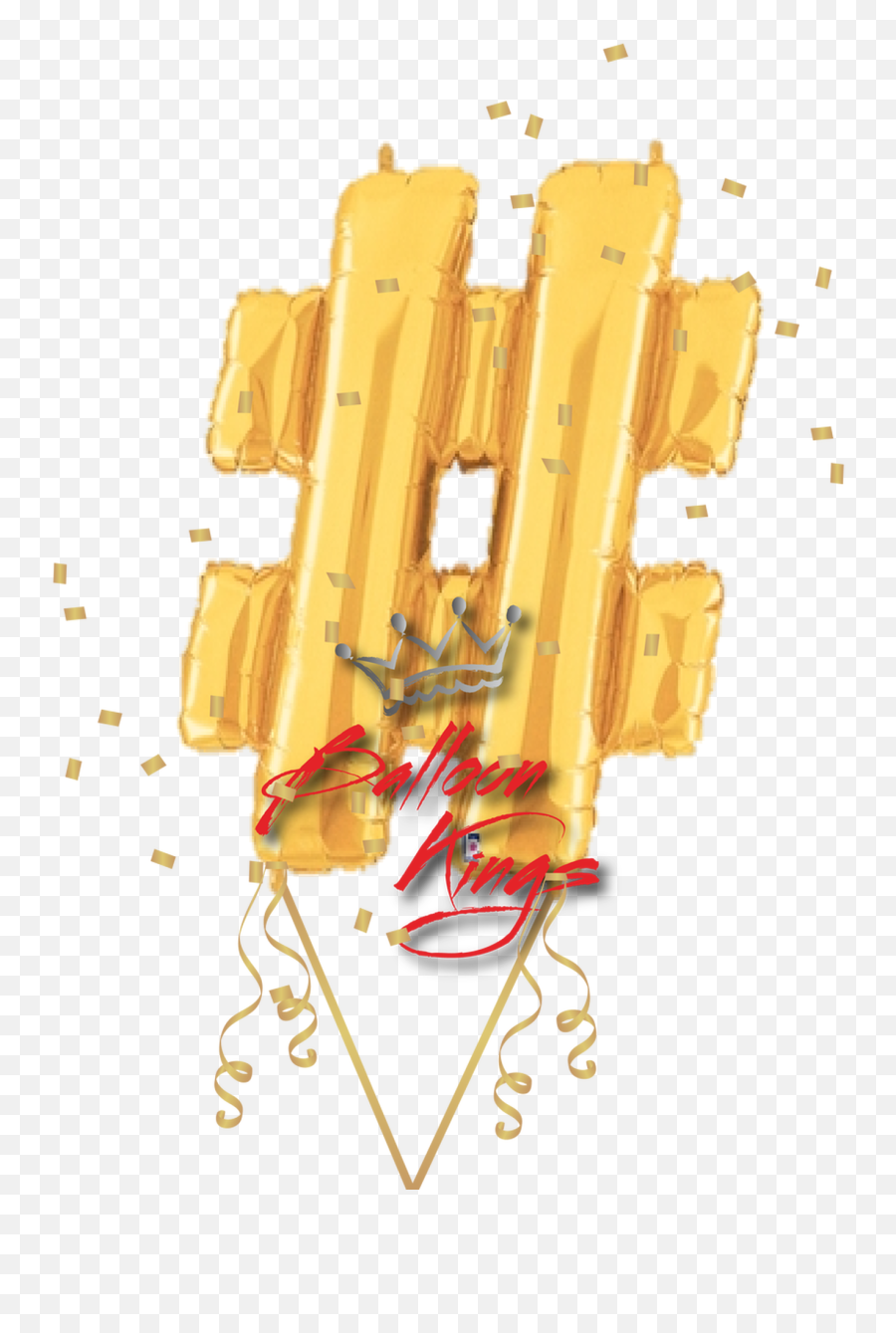 Gold Symbol Hashtag - Balloon Emoji,Ampersand Emoji