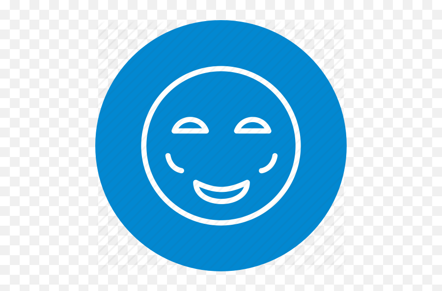 Emoticons Line Circle - Icon Emoji,Blush Emoji Text
