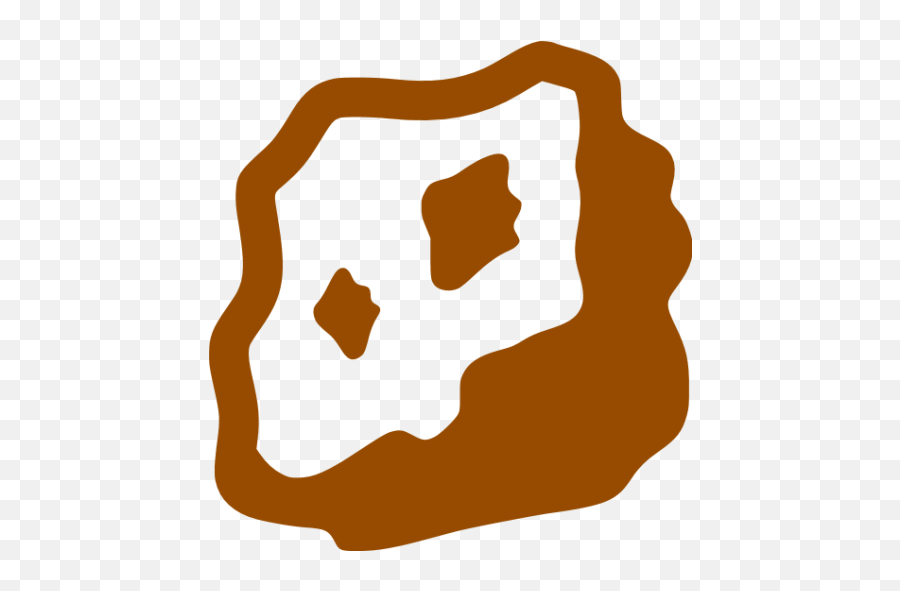 Brown Rock Icon - Red Rock Icon Emoji,Rock Emoticon Facebook