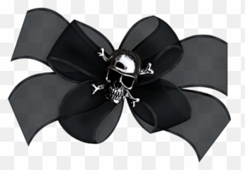 Mq Black Bow Bows Ribbon Skull - Portable Network Graphics Emoji,Black Bow Emoji