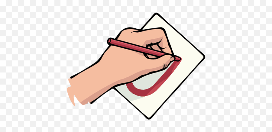 Hand Emoji Clipart Left Handed - Cartoon Left Hand Writing Writing With Left Hand Clipart,Hand Emoji Png
