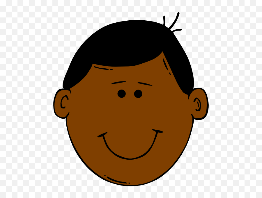 Brown Man Clipart - Boy Face Clipart Emoji,Male Shrug Emoji