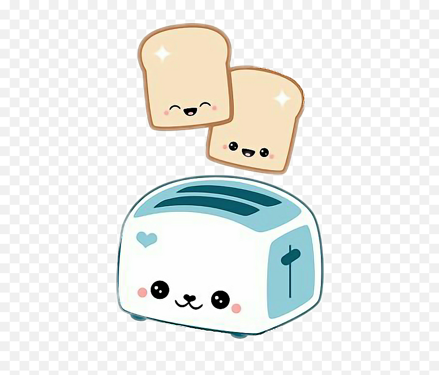 Sticker Cute Toaster Bread - Cute Toaster Clipart Emoji,Toaster Emoji