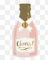 Graduation Hat Napkin - Love of Character Glass Bottle Emoji