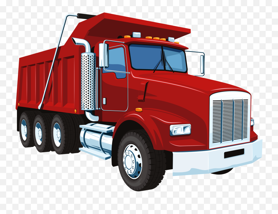 High Resolution Dump Truck Clipart - Red Dump Truck Clipart Emoji,Garbage Truck Emoji