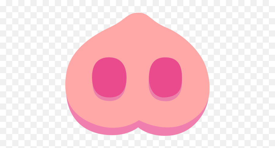 Pig Nose Emoji - Dot,Nose Emoji