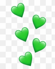 emoji heart green love pretty Sticker by chloe2915 - Facebook Heart Liek