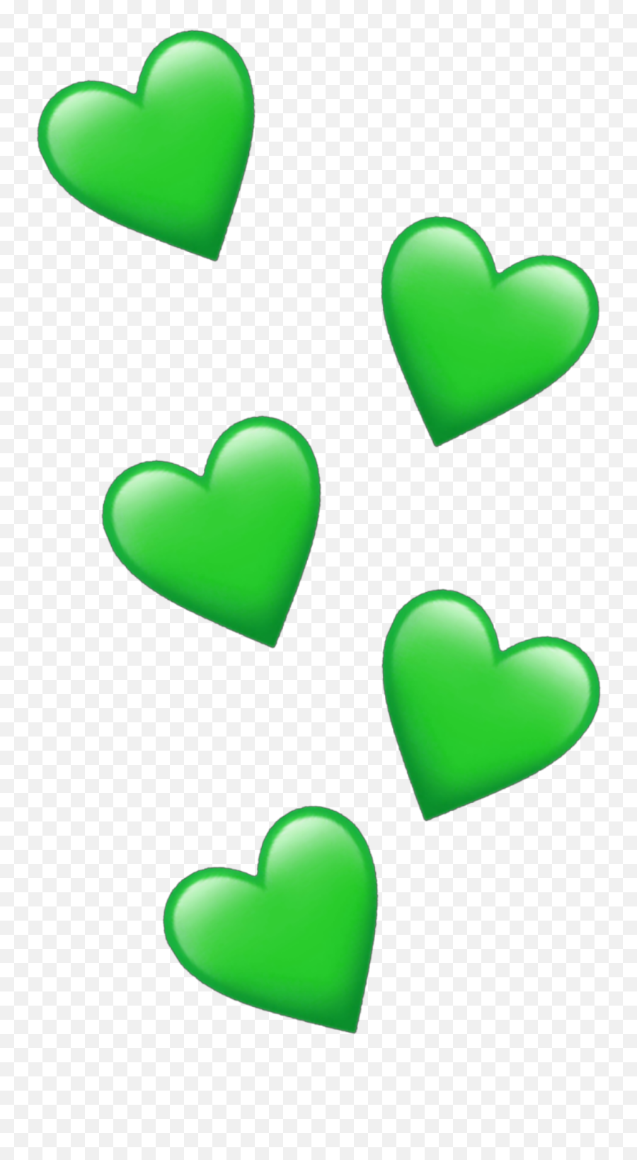 Emoji Heart Green Love Pretty Sticker By Chloe2915 - Facebook Sticker Heart Liek,Pretty Emoji