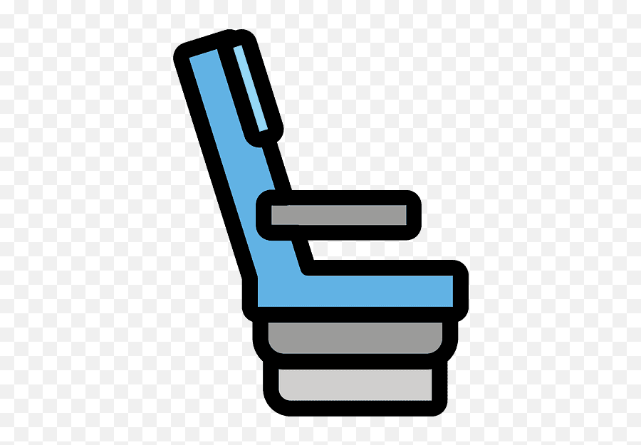 Seat Emoji Clipart - Emoji Asientos,Parachute Emoji