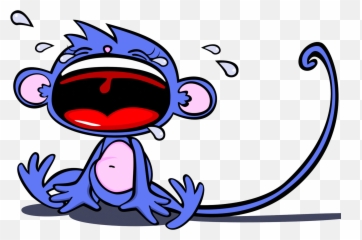 Download Doraemon Clipart Sad - Transparent Cartoon Monkey Emoji