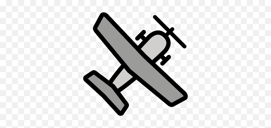 Small Airplane Emoji - Dibujo De Un Avioneta,Black Airplane Emoji