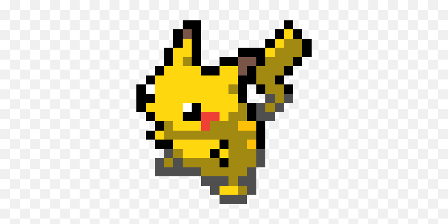 Pokémon Yellow Pikachu Sprite - Pixel Pokemon Emoji,Pikachu Emoticons
