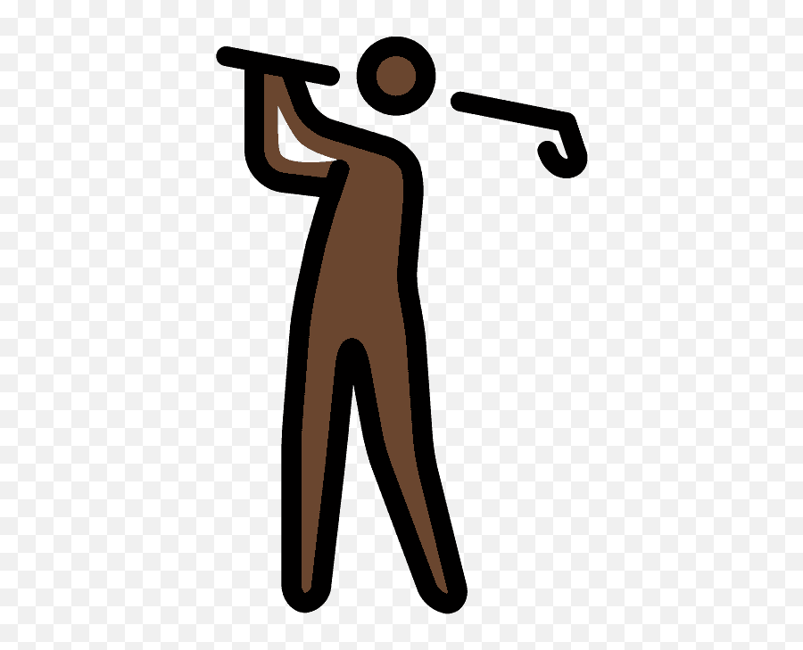 Man Golfing Emoji Clipart - For Golf,Golf Ball Emoji