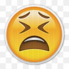 Sad Emoji Emoji - Transparent Background Frustrated Emoji,Stamp Emoji