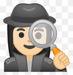 Woman Detective Light Skin Tone Icon - Emoji Girl