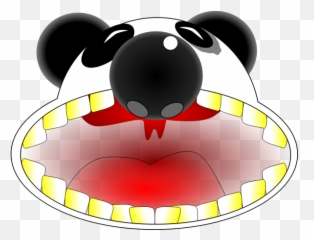 Panda - Panda Mouth Open Clipart Emoji,Hungry Emoticon