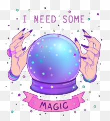 Magic - Crystal Ball Transparent Background Emoji