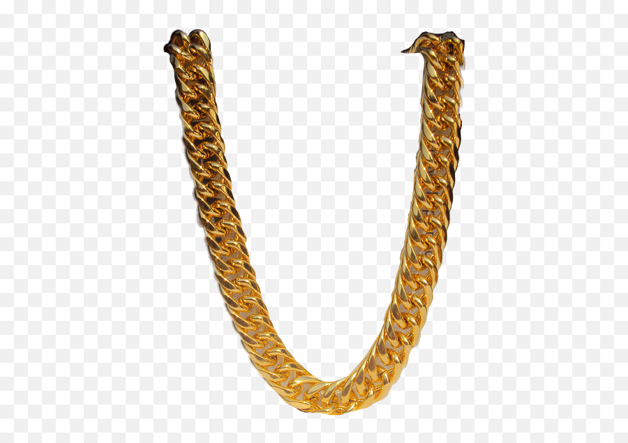 Gold Heavy Miami Cuban Link Chain - Cuban Link Chain Png Emoji,Cuban Emoji