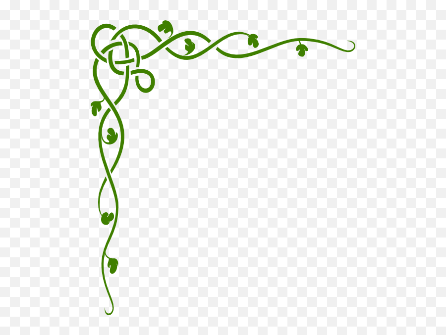 Green Celtic Vine Clip Art At Clkercom - Vines Clipart Emoji,Celtic Emoji