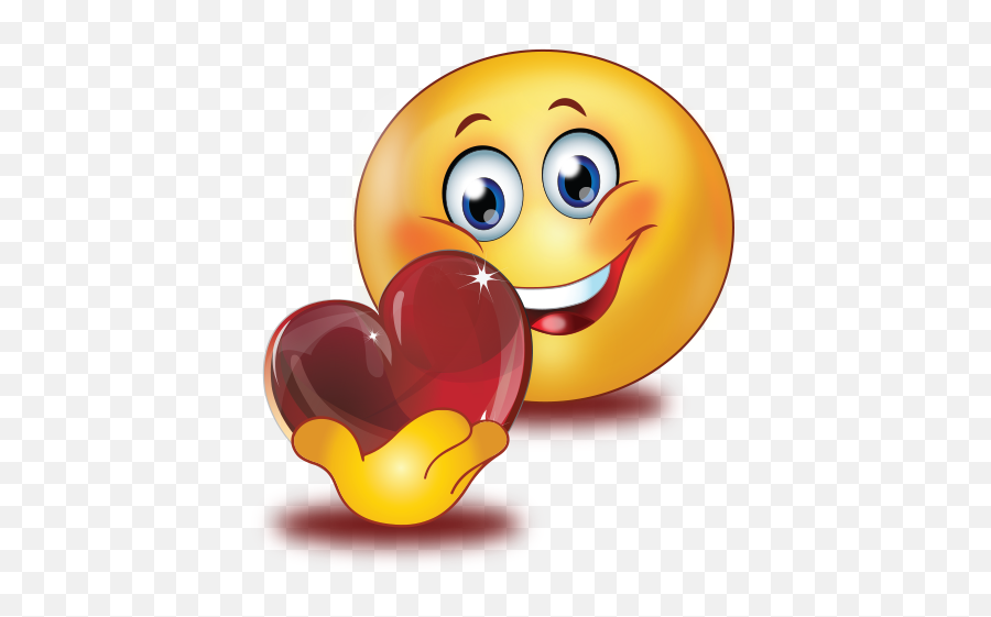 Holding Red Glossy Heart Emoji - Imagen Emojis Enamorados Y Tristes,Animated Heart Emoji