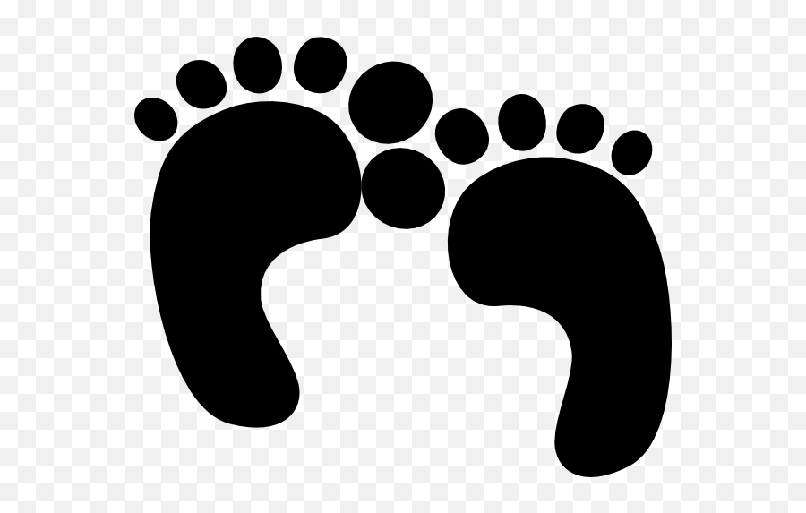 Free Foot Steps Png Download Free Clip Art Free Clip Art - Baby Clip Art Black Emoji,Feet Emoji