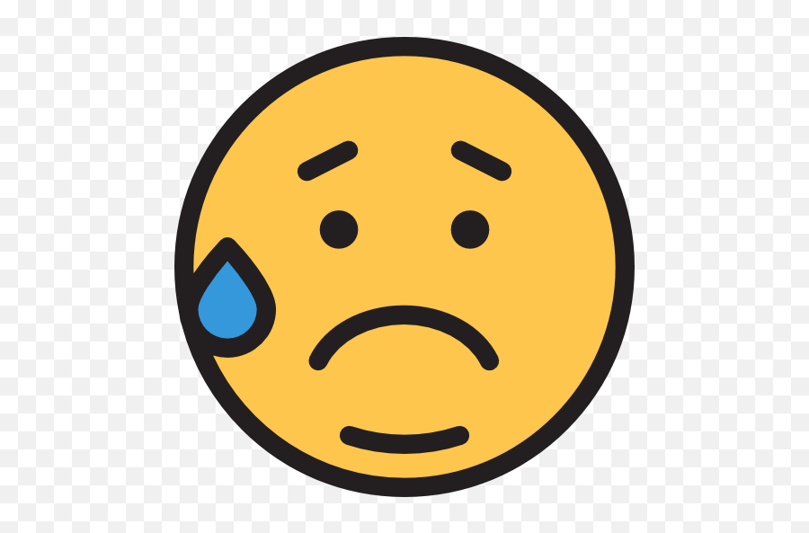 Triste - Smiley Emoji,Emoticono Tristeza