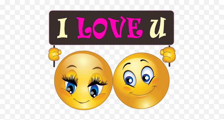 I Love You Emoticons - Love You Smiley Face Emoji,Emoticons