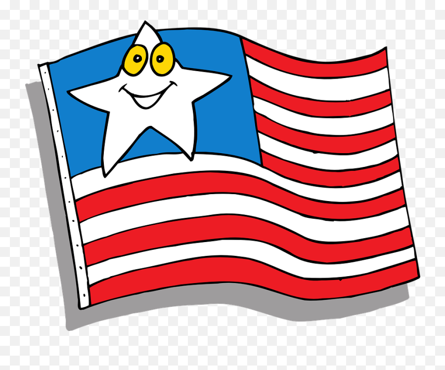 Flag American Usa - Cartoon Usa Flag Png Emoji,Washington Flag Emoji