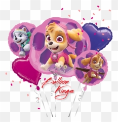 Paw Patrol Skye And Everest Bouquet Emoji,Single Paw Emoji
