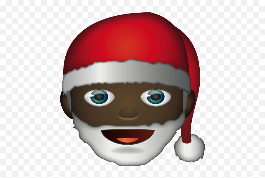 Emoji - Happy Face Christmas Emoji,Santa Emoji