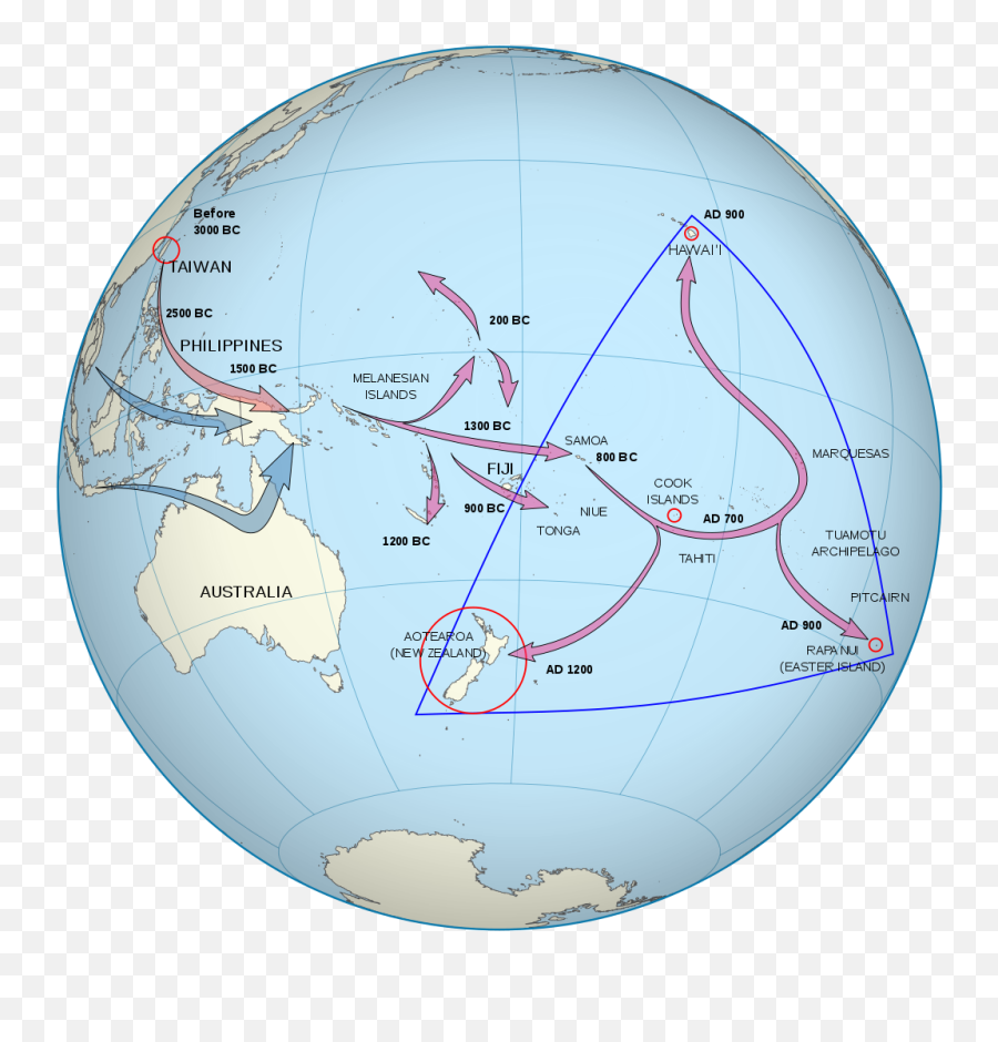 Polynesian Migration - Polynesian Migration Map Emoji,Easter Island Emoji
