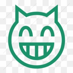 Iconsetc Simple Aqua Classic Emoticons Grinning Cat Face - Emoji Domain,Cat Emoticons